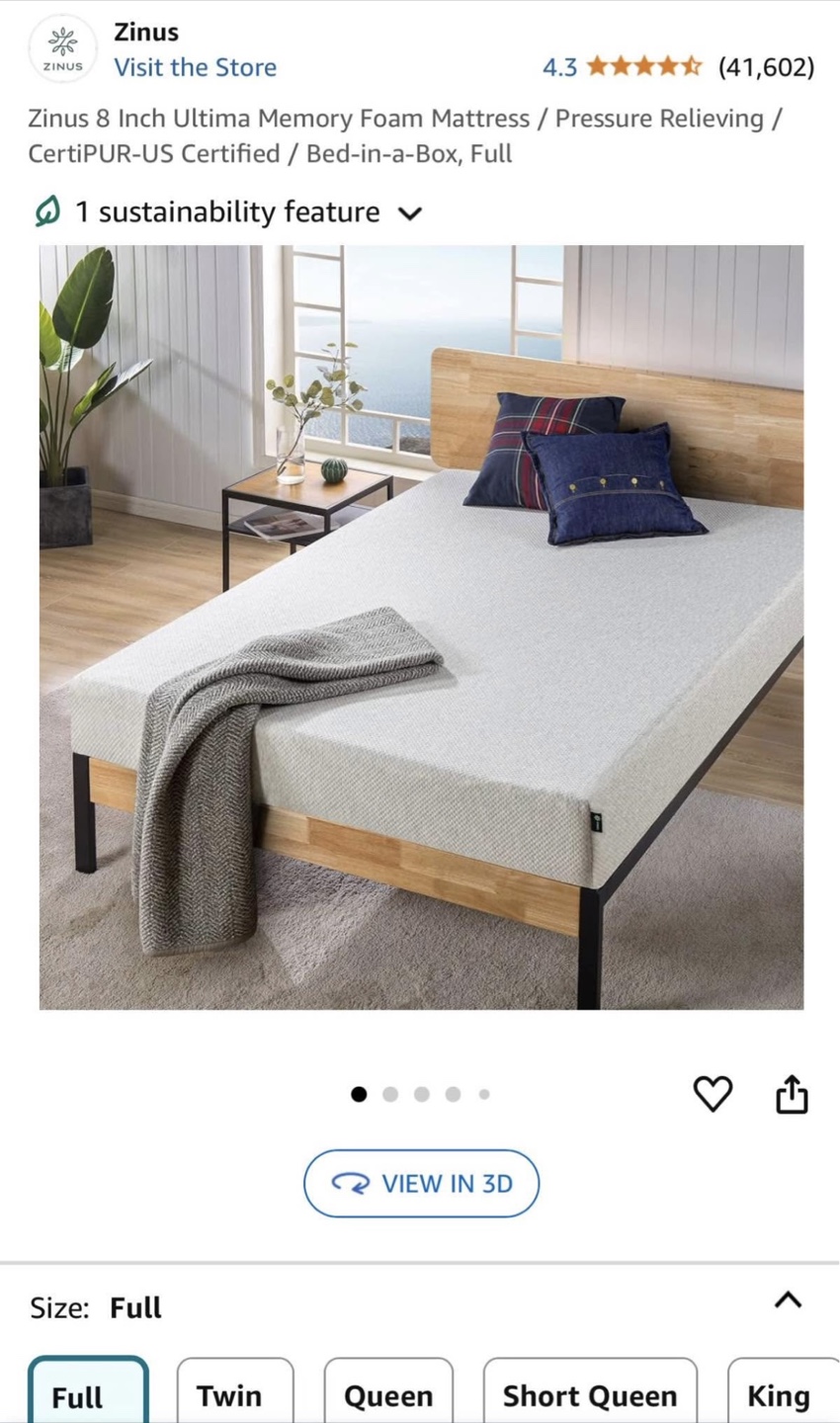 Ikea Bed Frame & Mattress - photo 2