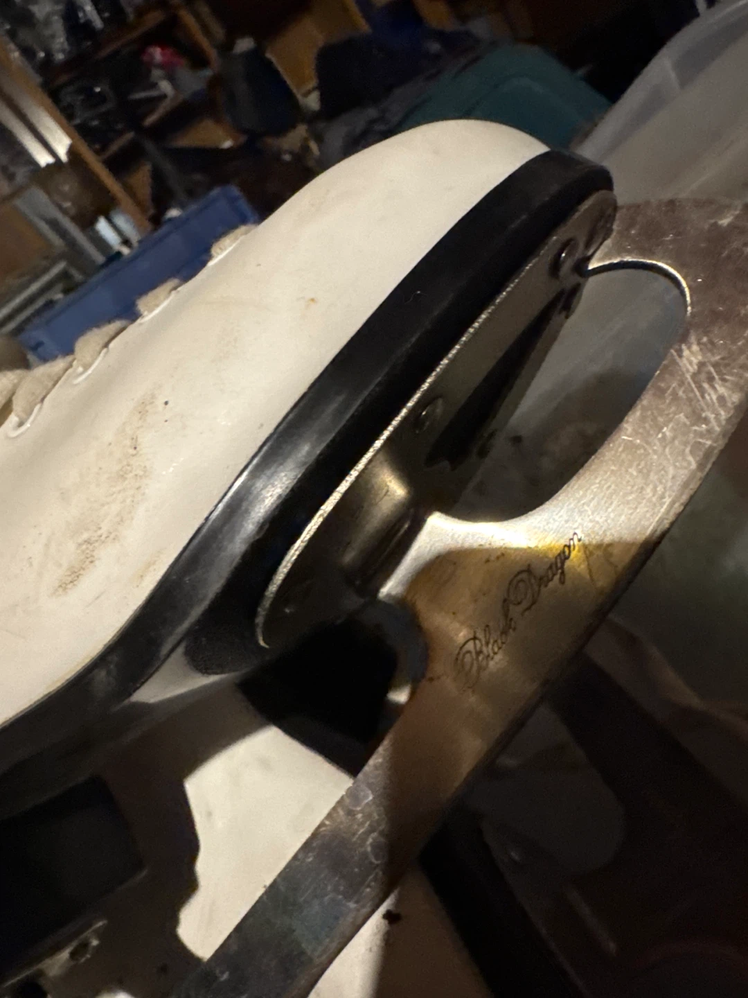 White Figure Ice Skates Size 5🏆 - photo 3