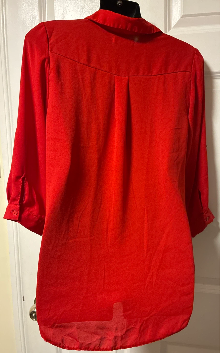 Red Blouse with Sparkle Detail - photo 3