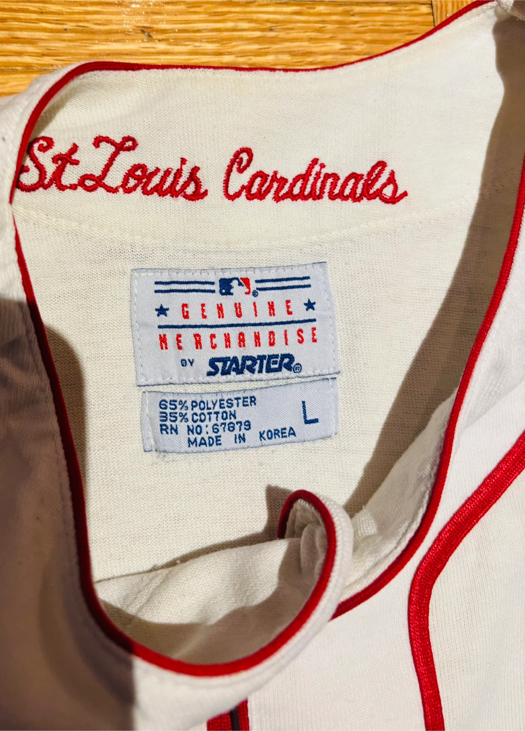 Vintage Starter St. Louis Cardinals Baseball Jersey - photo 4