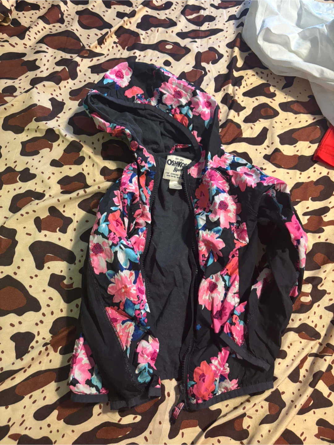 OshKosh B'gosh Floral Hooded Jacket - Size 4T