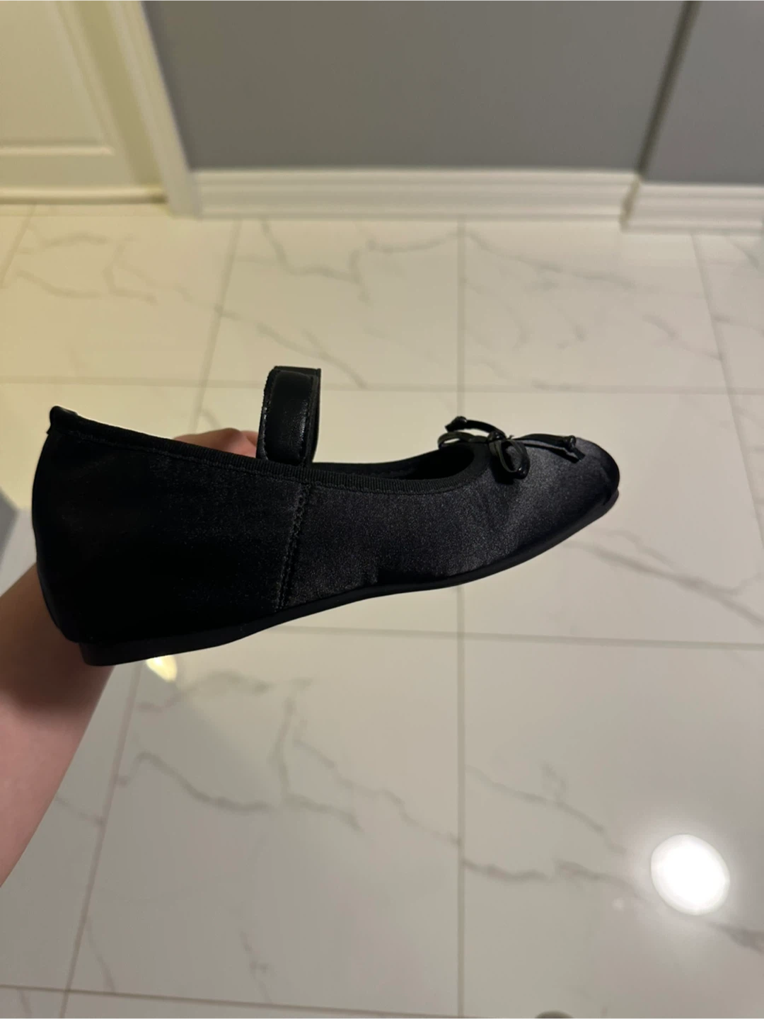 Black Ballet Flats with Strap - photo 2