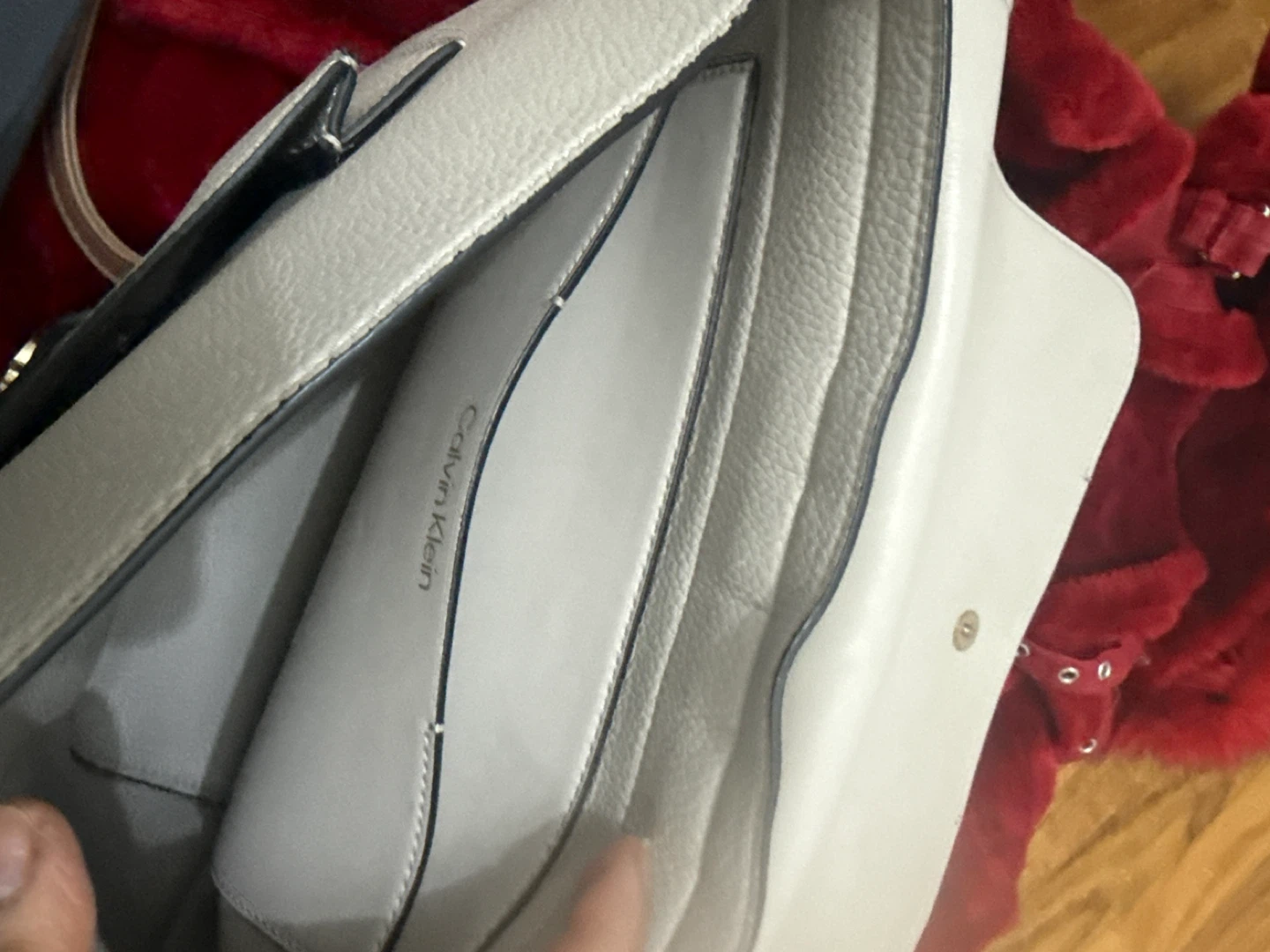 Calvin Klein Grey Leather Backpack - photo 3