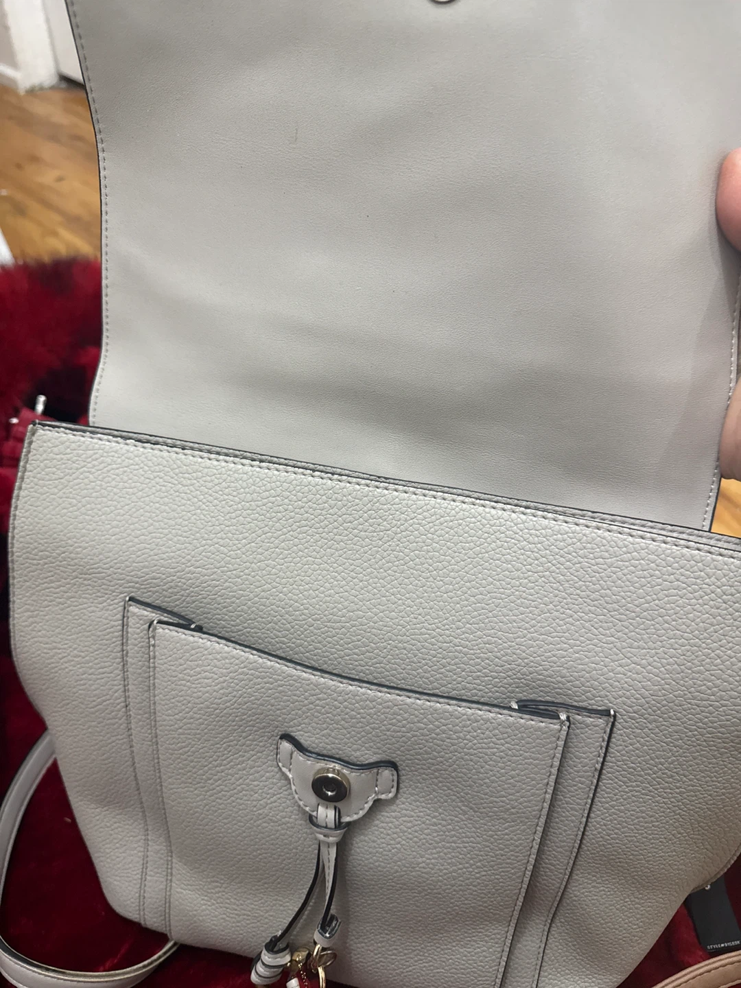 Calvin Klein Grey Leather Backpack - photo 4