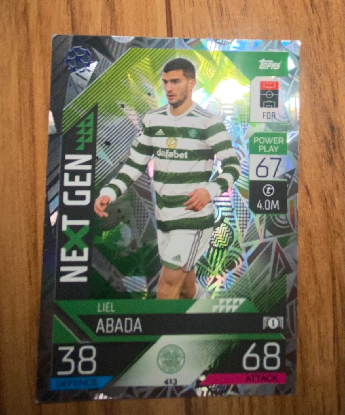 Topps Match Attax Next Gen Liel Abada Soccer Card