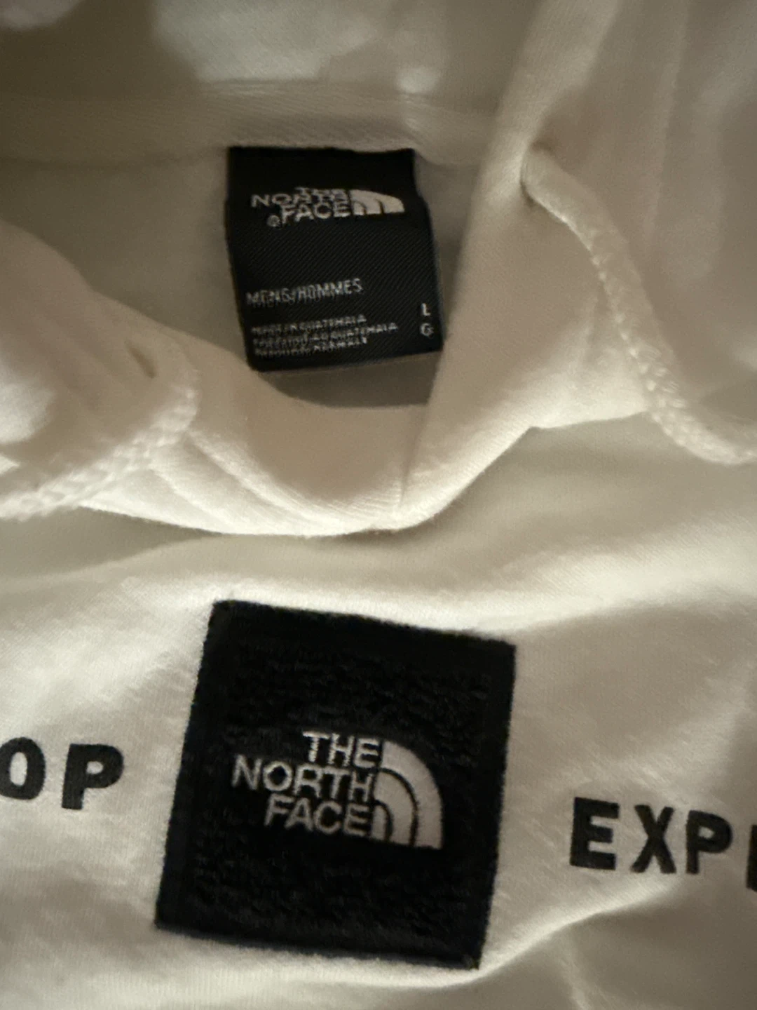 The North Face White "Never Stop Exploring" Hoodie Size L - photo 2
