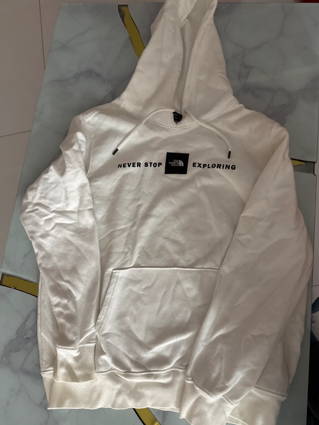 The North Face White "Never Stop Exploring" Hoodie Size L - photo 4