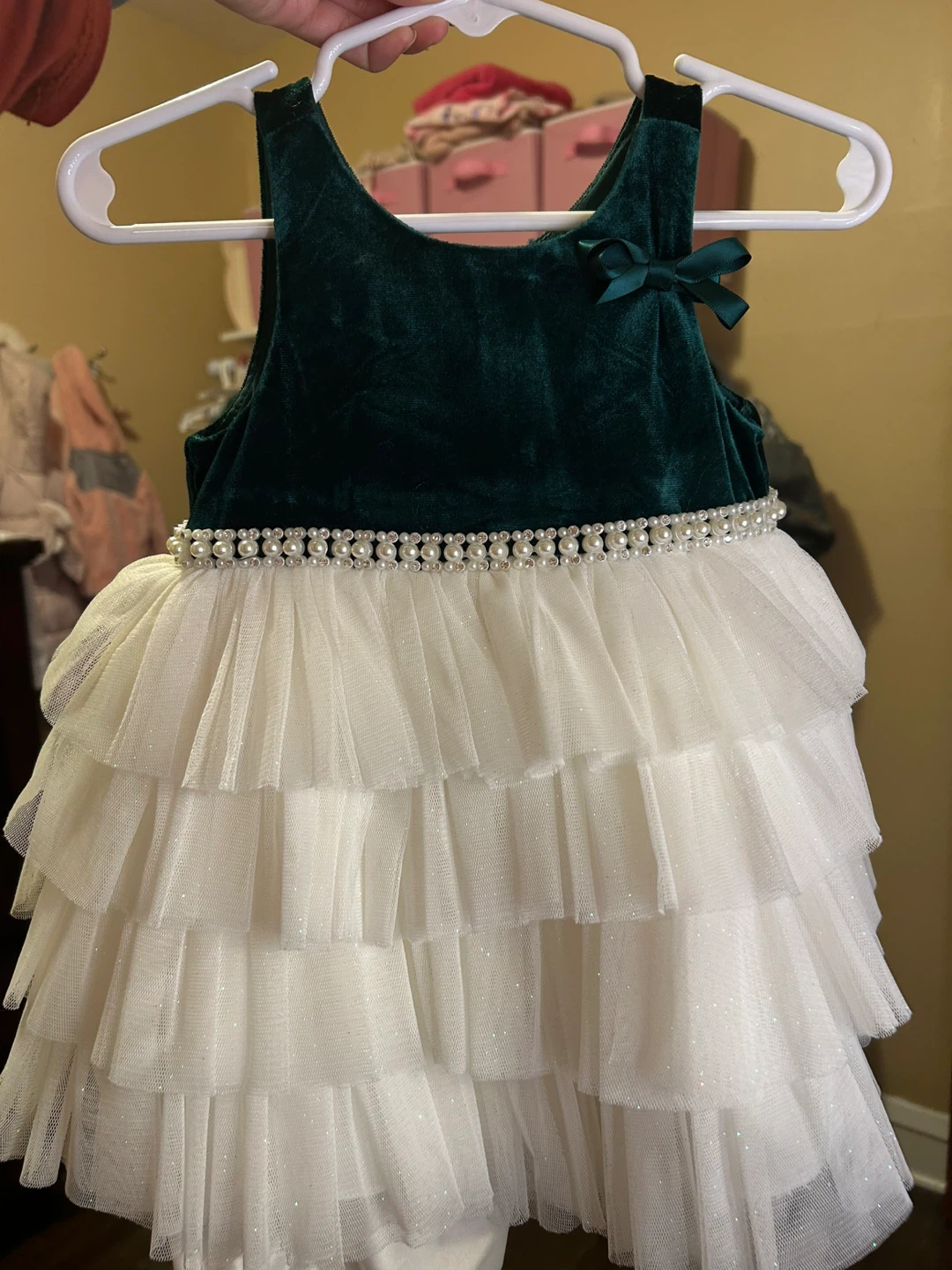 Emerald Velvet & Tulle Dress 🏆