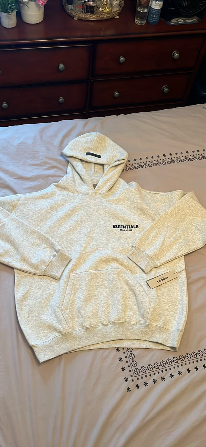 Essentials Fear of God Hoodie Grey Size M