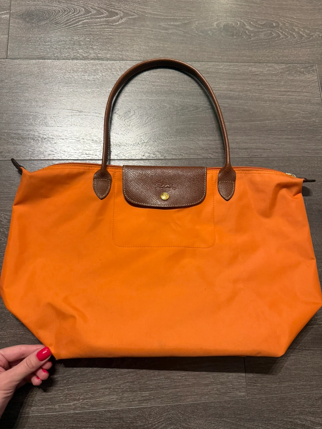 Longchamp Le Pliage Tote Bag - Orange original