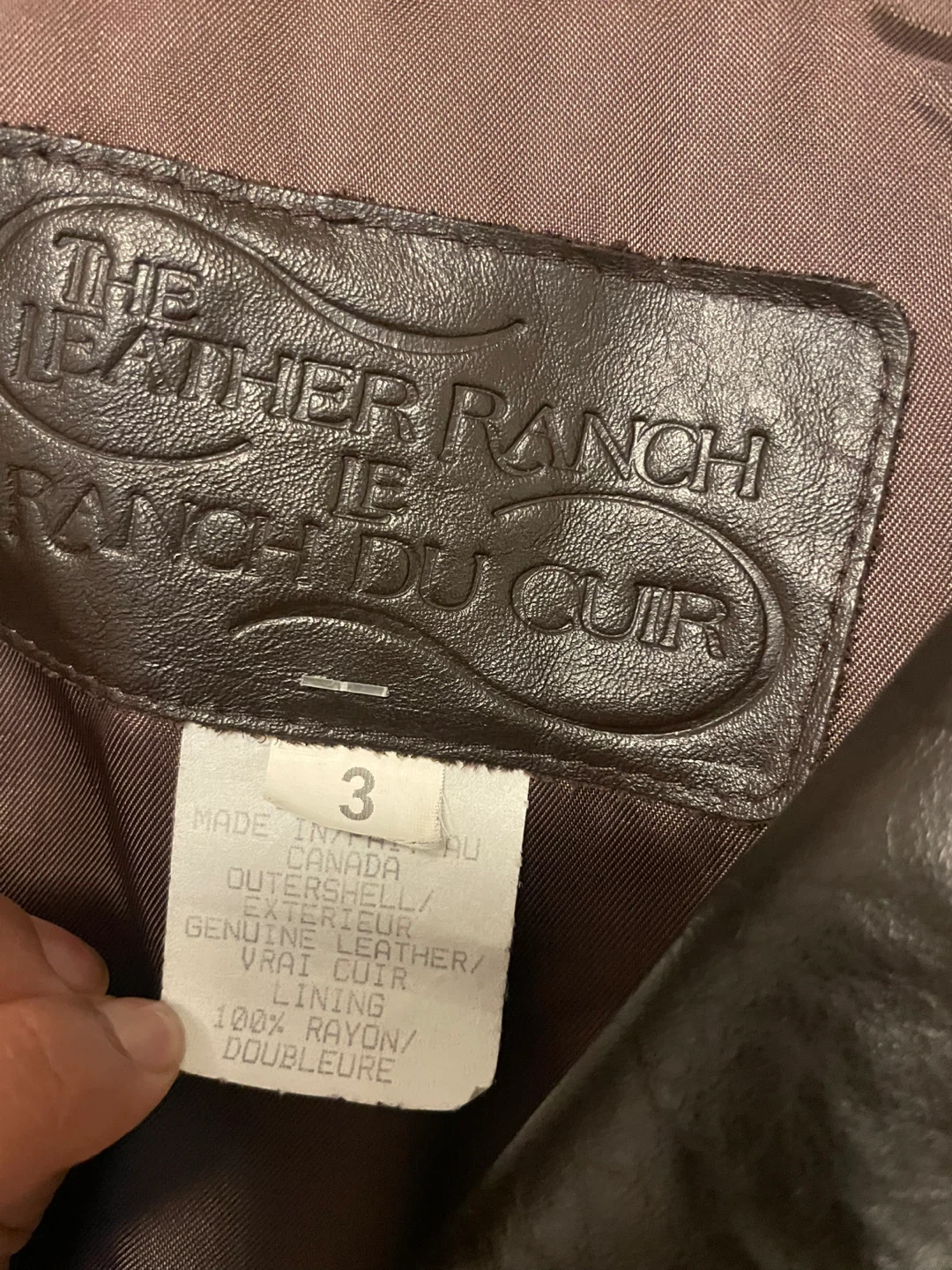 Genuine Leather Jacket - Size 3 - photo 2