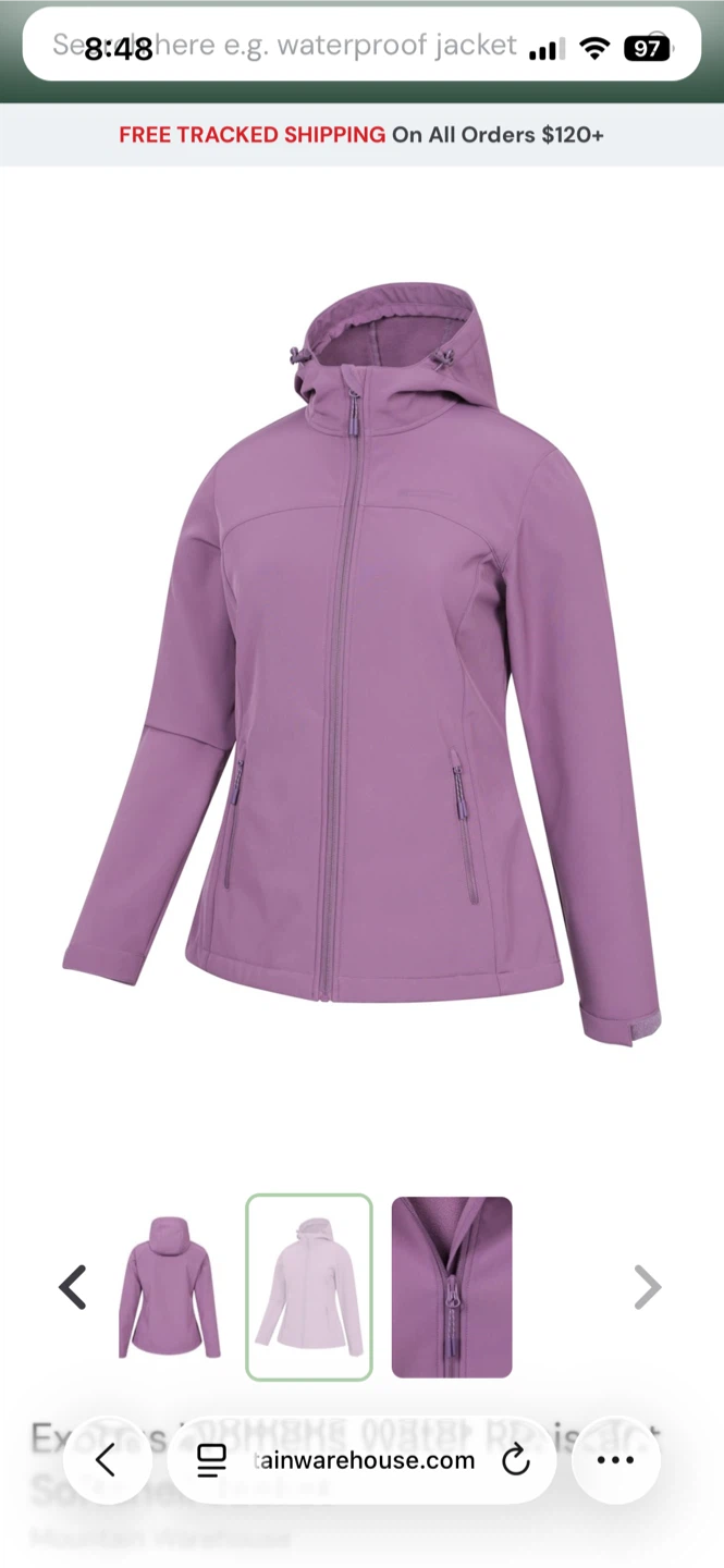 Mountain Warehouse Purple Softshell Jacket 🏆 - photo 3