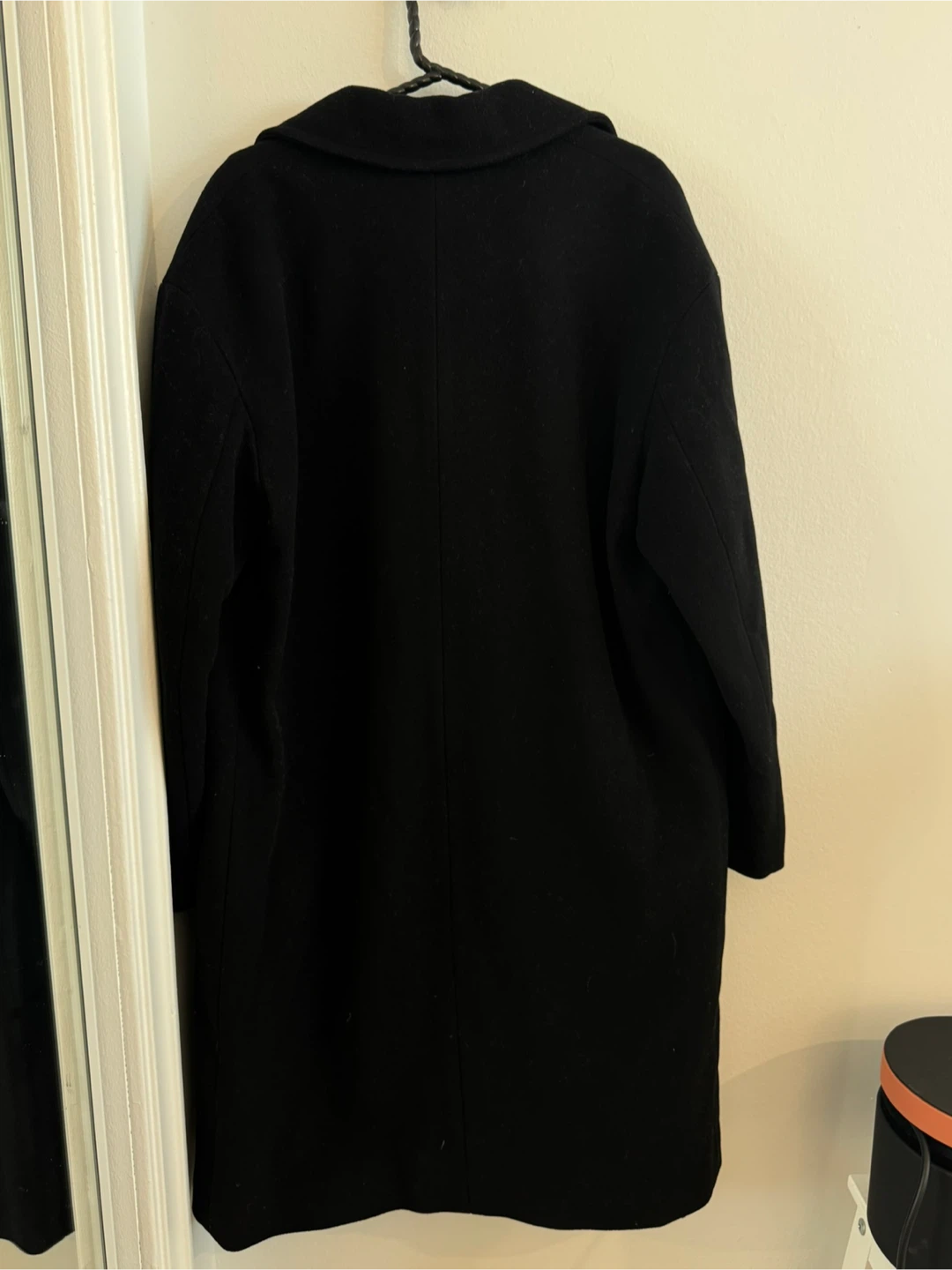 Sunday Best Black Double Breasted Wool Blend Coat - photo 2