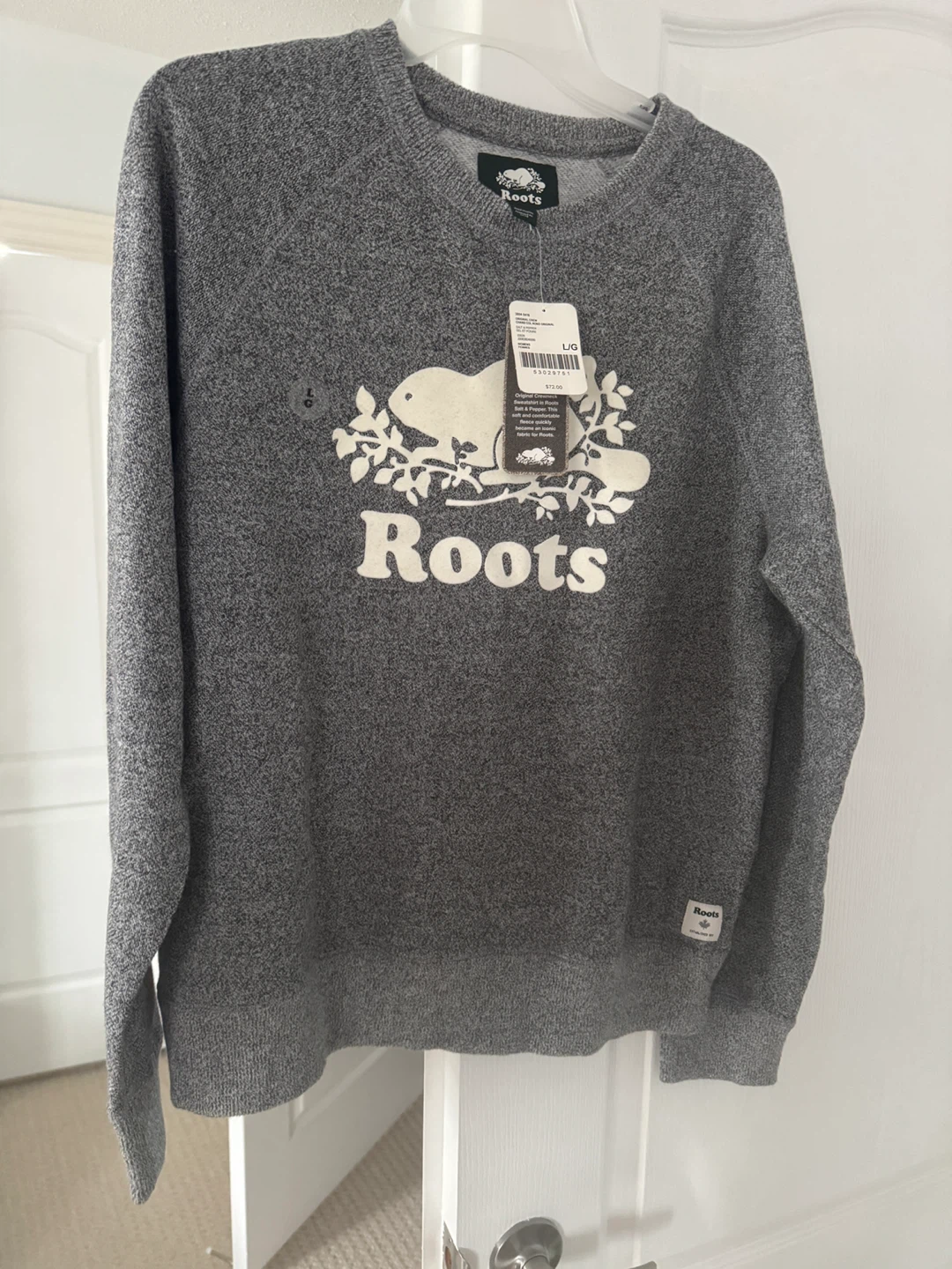 Roots Women's Original Crew Sweatshirt - Grey, Size L - photo 2