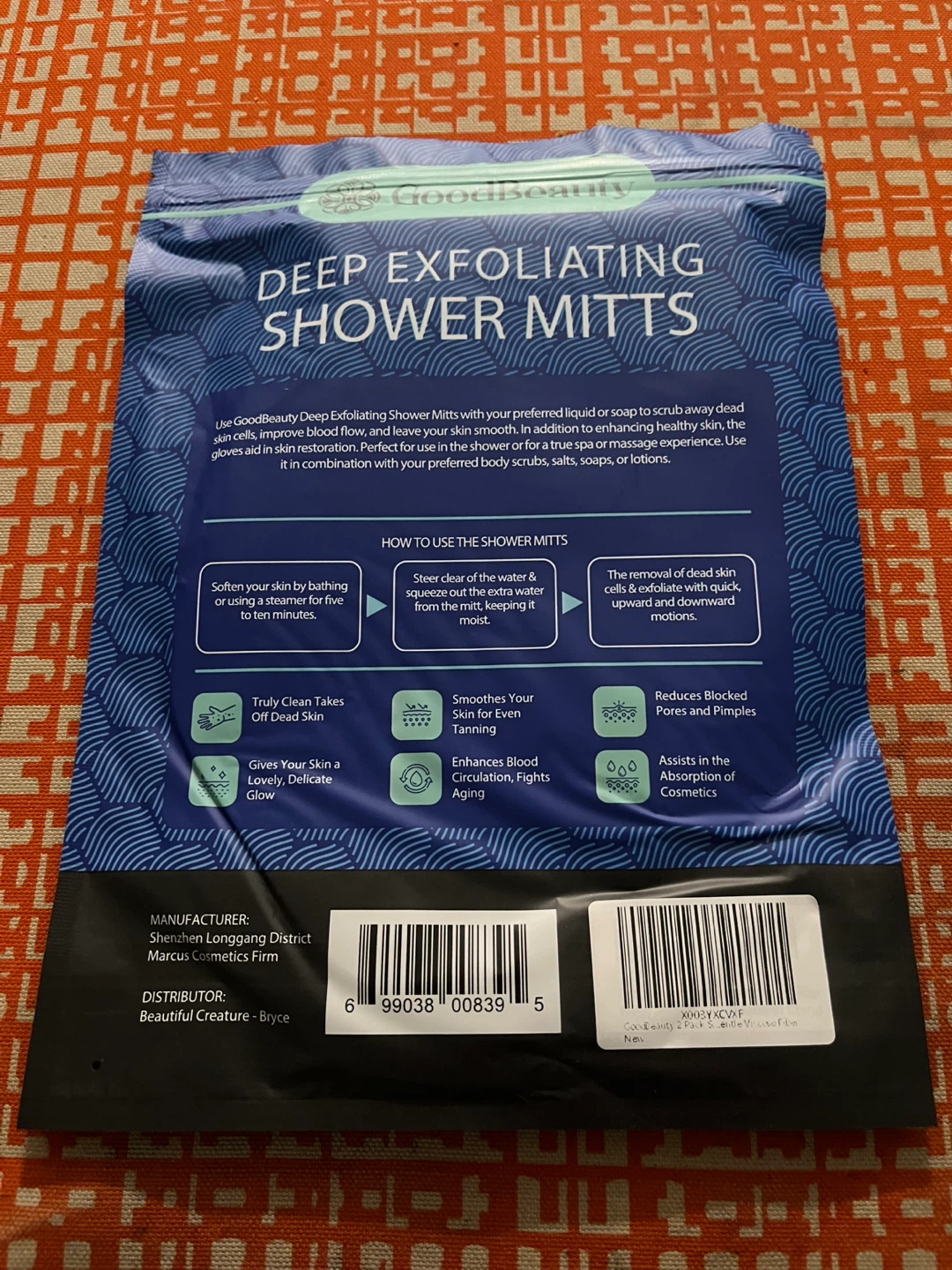 GoodBeauty Deep Exfoliating Shower Mitts - photo 2