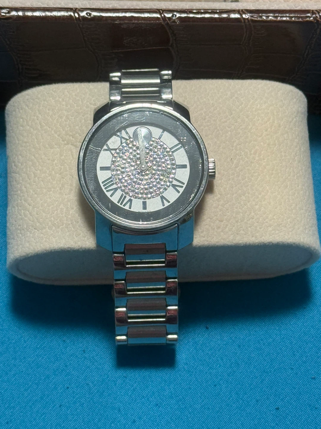 Movado Bold Stainless Steel Watch(ladies)