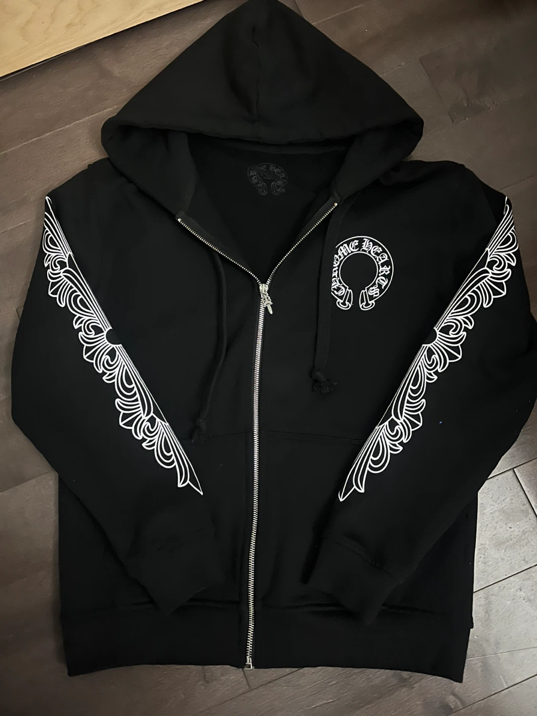 Chrome Hearts Black Zip-Up Hoodie