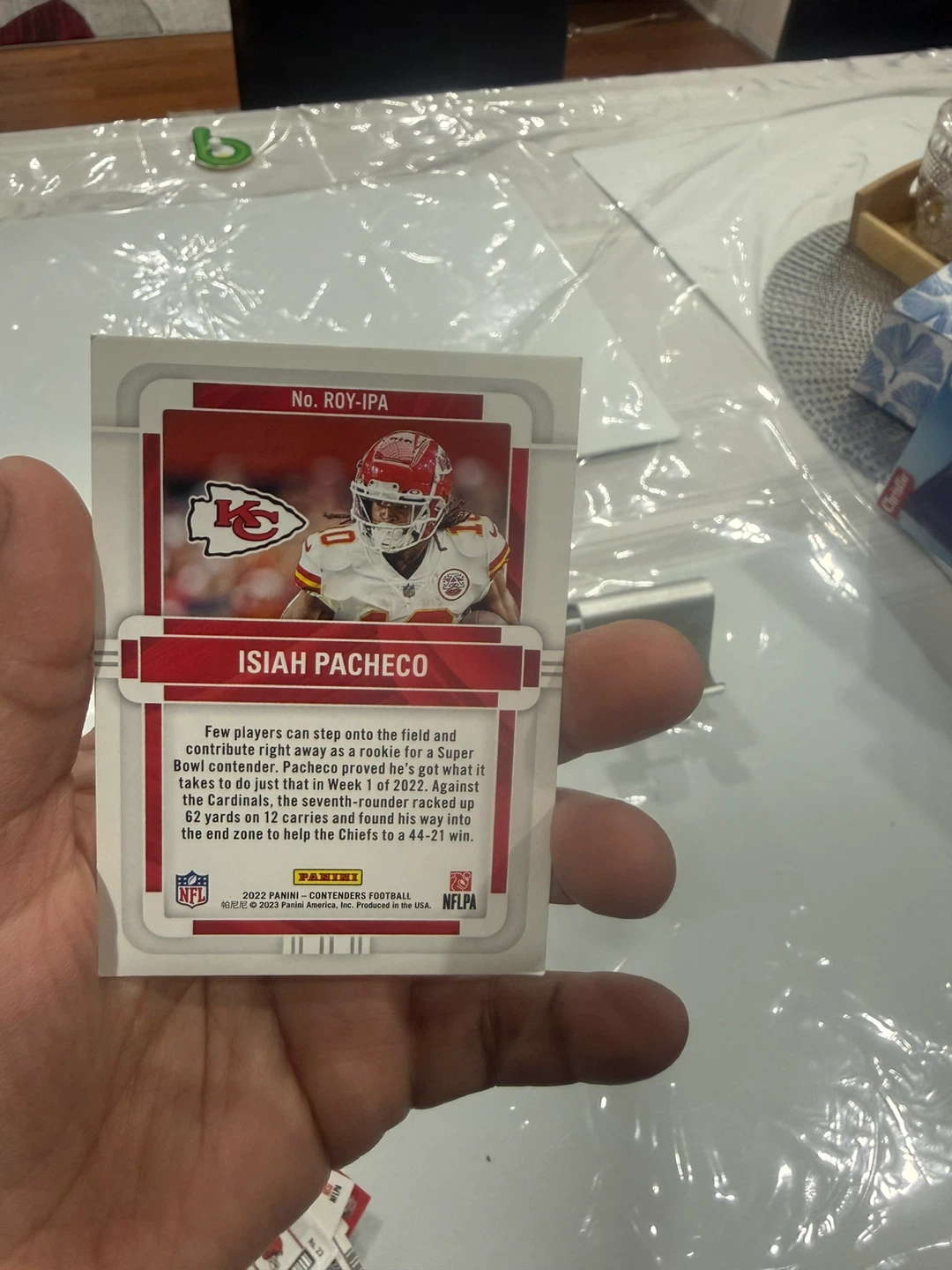 2022 Panini Contenders Isiah Pacheco RC Rookie Card - photo 2