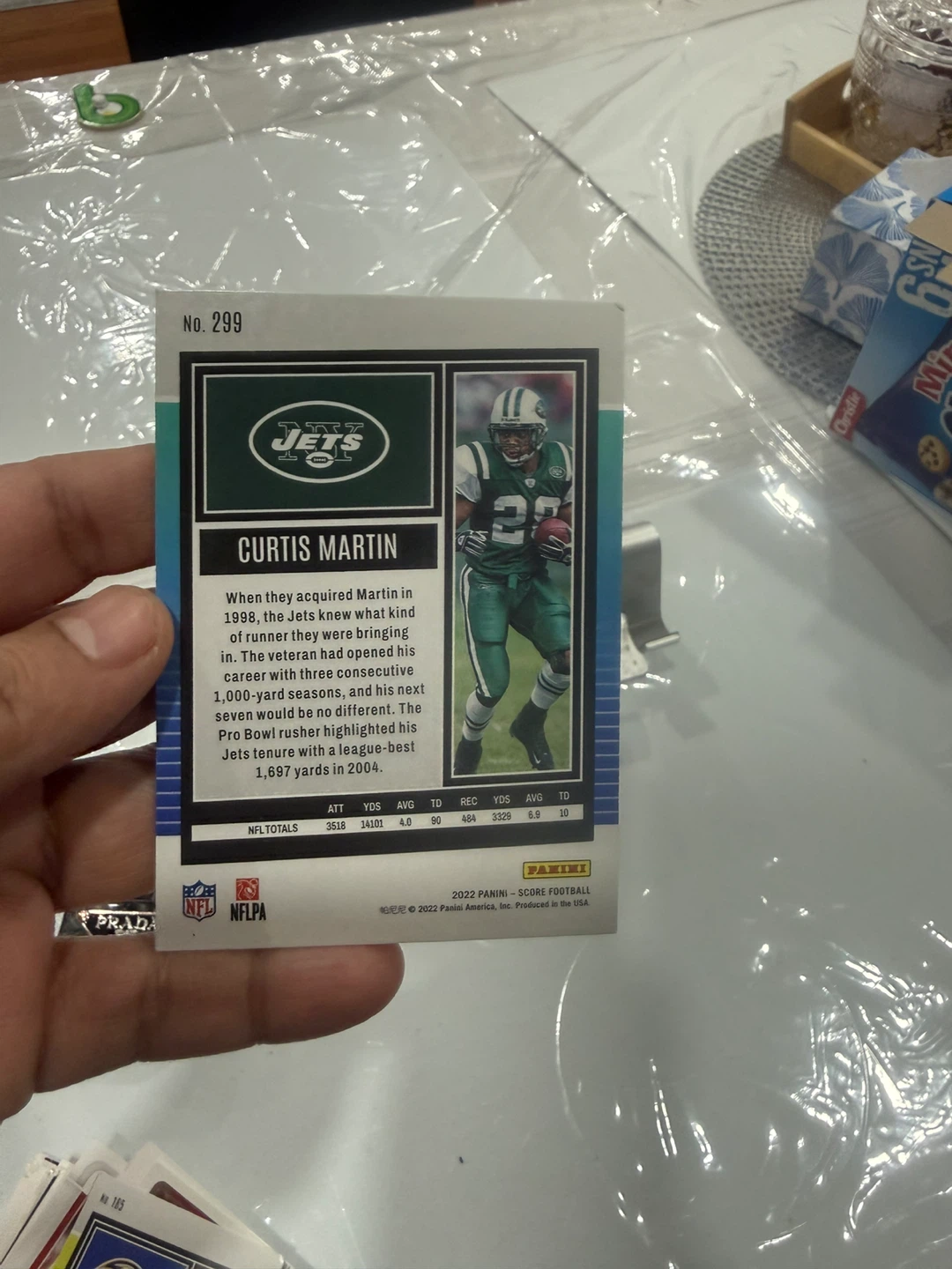 2022 Panini Score Curtis Martin Football Card - photo 2