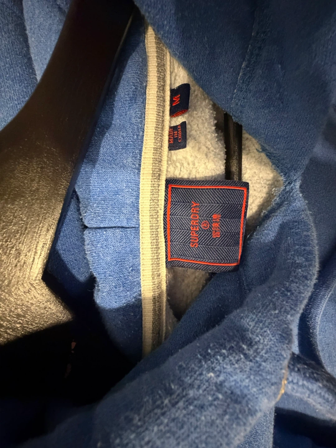 Superdry Blue Hoodie - Size Medium - photo 2