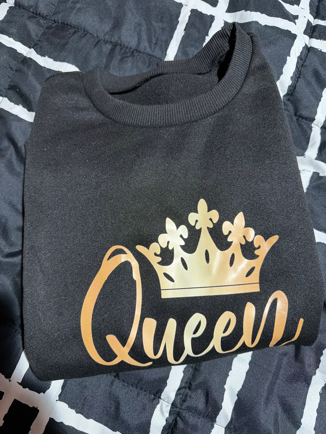 Black Queen Sweatshirt and Pants Set 🏆 - photo 2