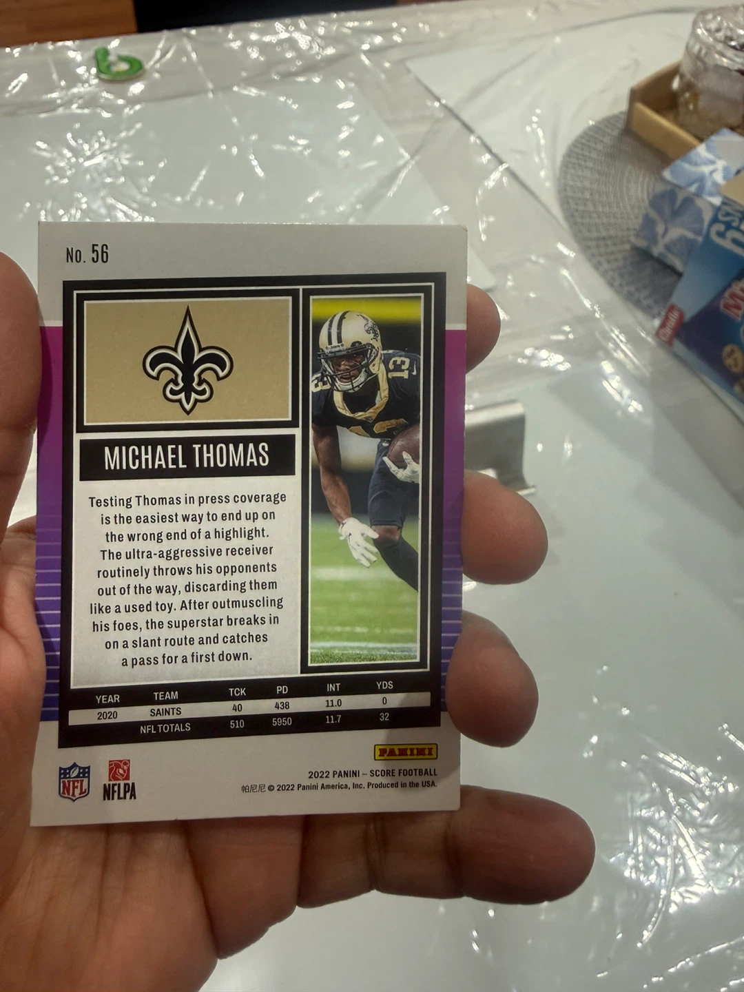 2022 Score Football Michael Thomas Trading Card - photo 2