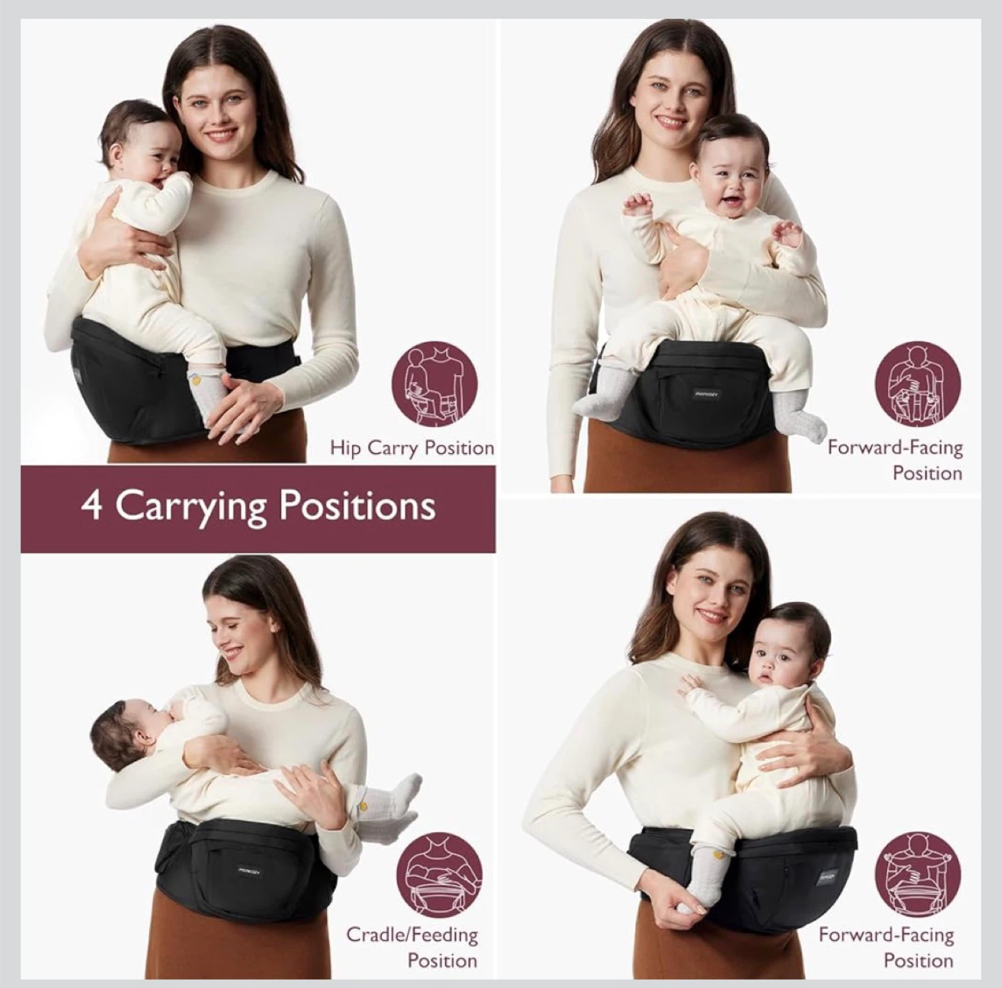 Momcozy Baby Carrier Hip Seat - photo 5