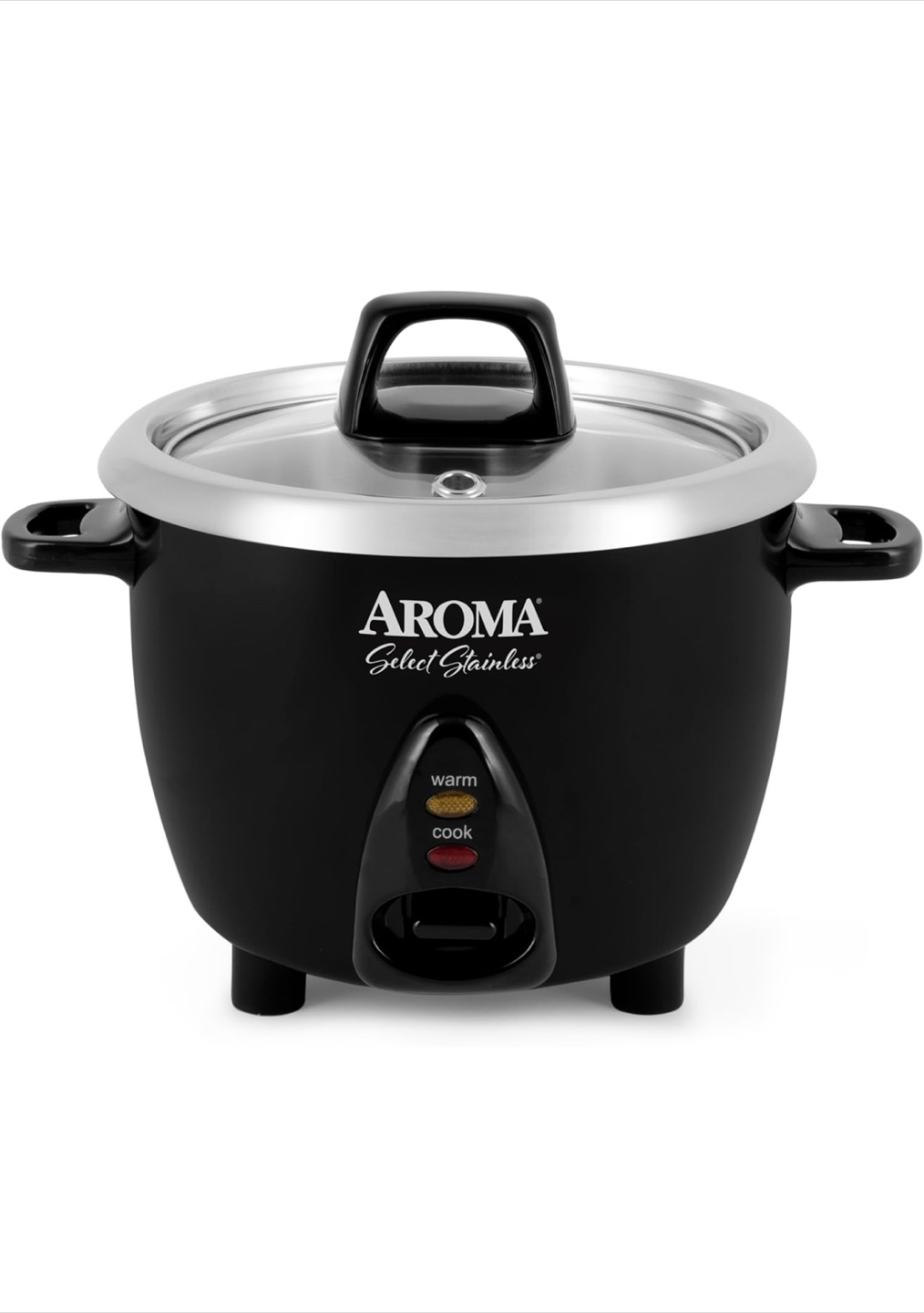 Aroma stainless steel rice cooker (uncoated inner pot)