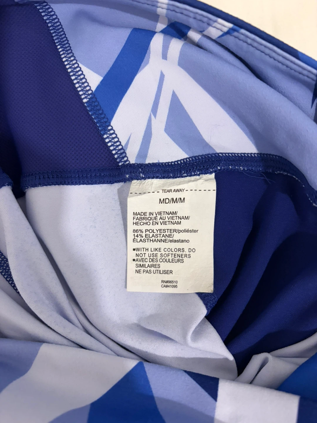 Under Armour Blue & White Geometric Print Leggings - Medium - photo 2