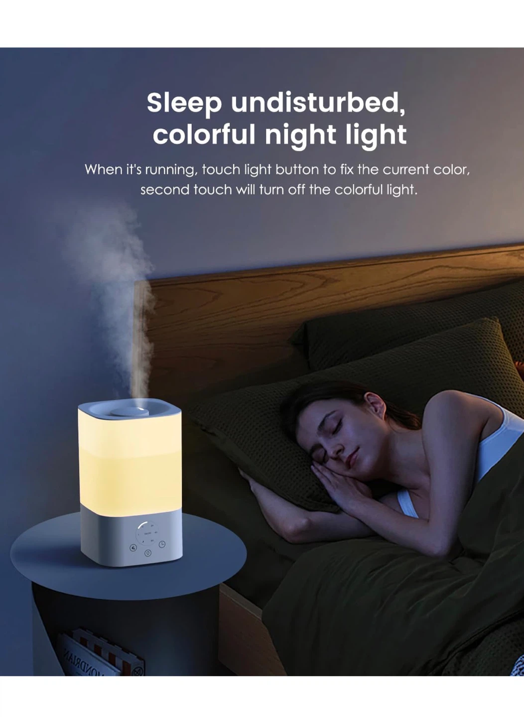 Pharata 3.5 Liter Humidifier with Light and Timer