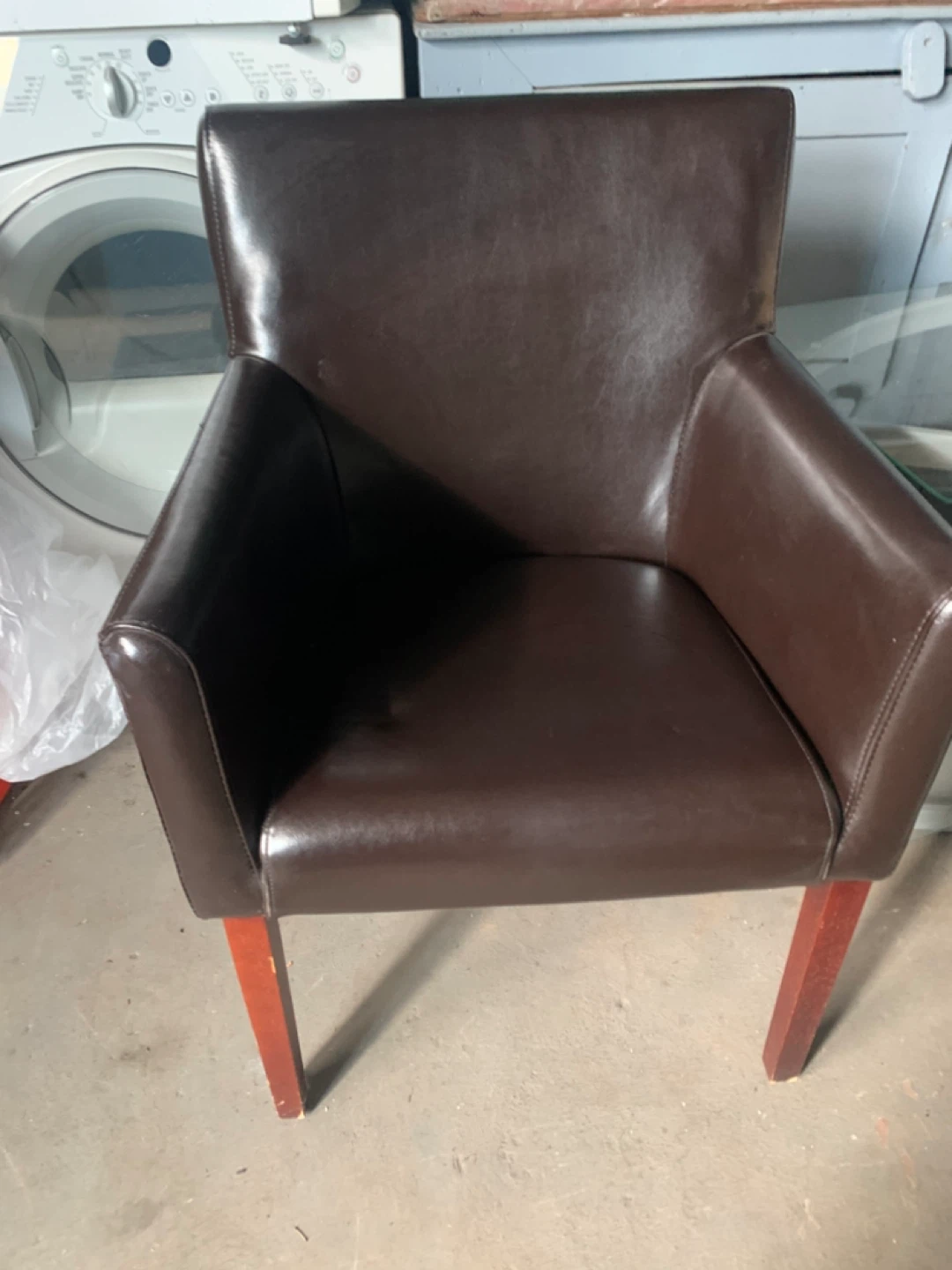 Beautiful accent faux leather chair