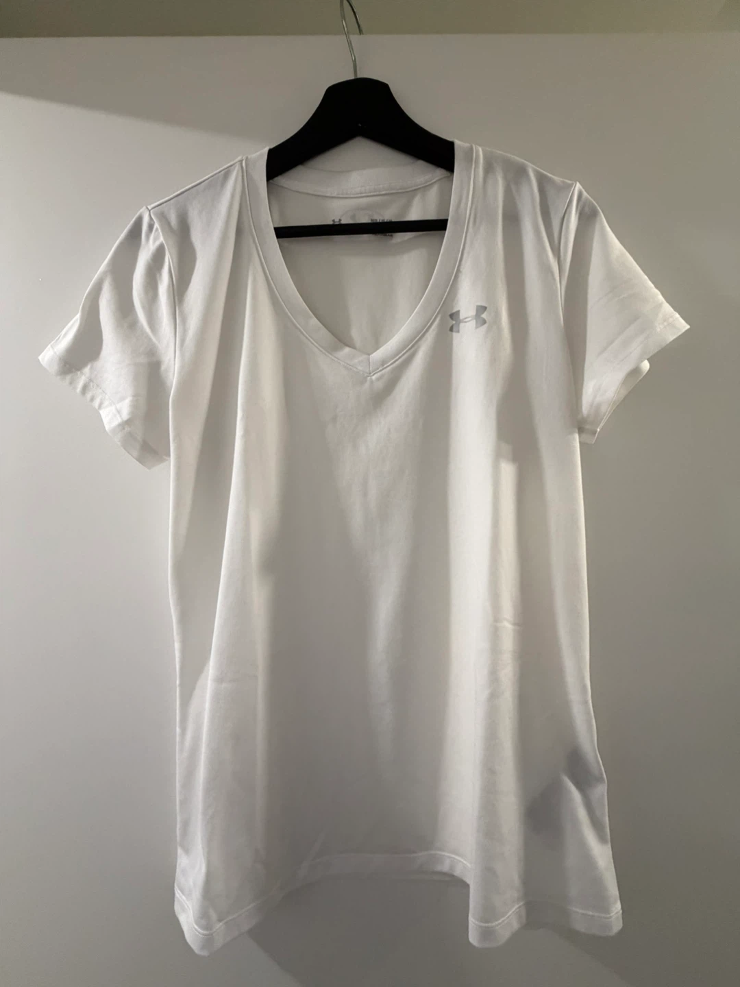 Under Armour White V-Neck T-Shirt