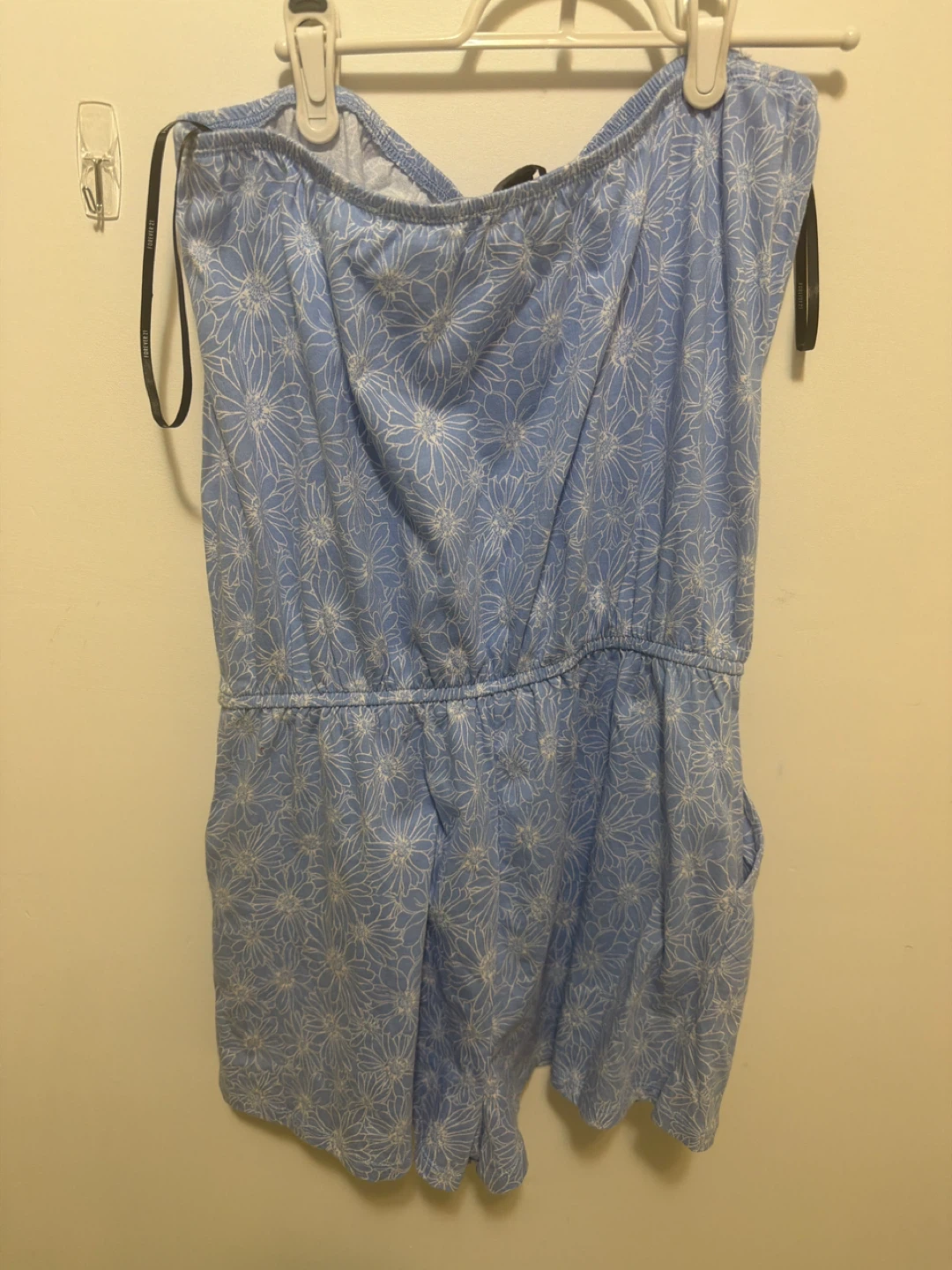 Forever 21 Blue Floral Romper Size L - photo 2