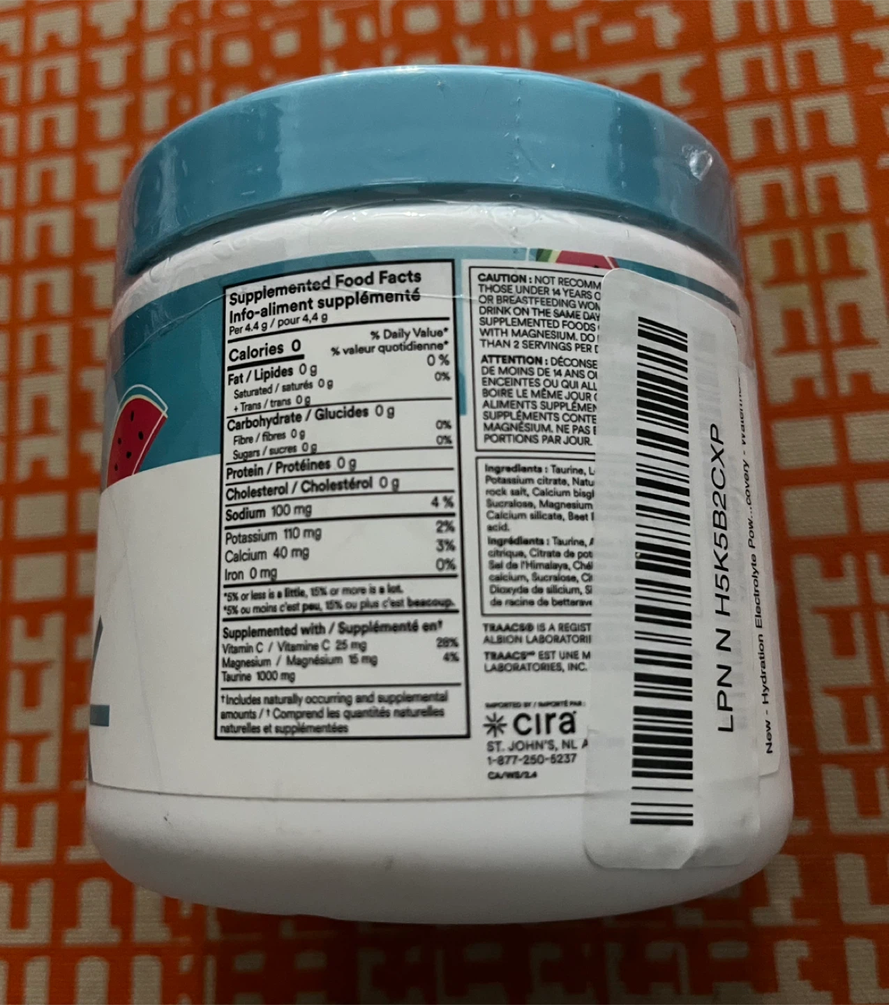 Cira Hydration Watermelon Electrolyte Powder - photo 3