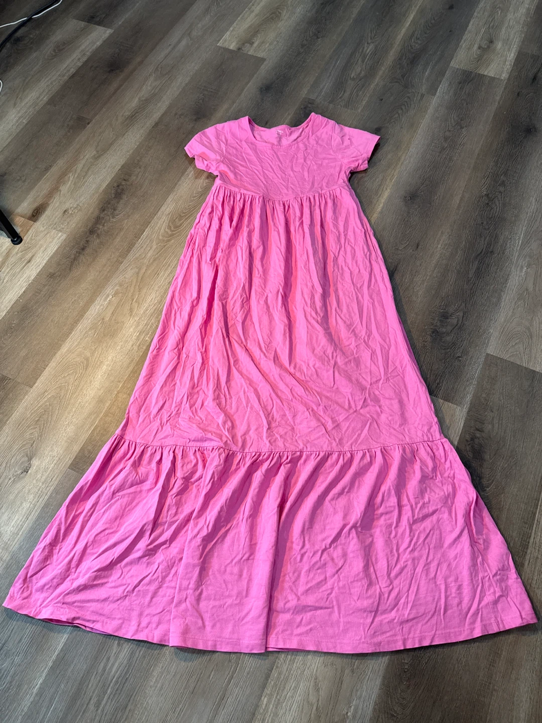 Crown & Ivy Pink Cotton Maxi Dress XS