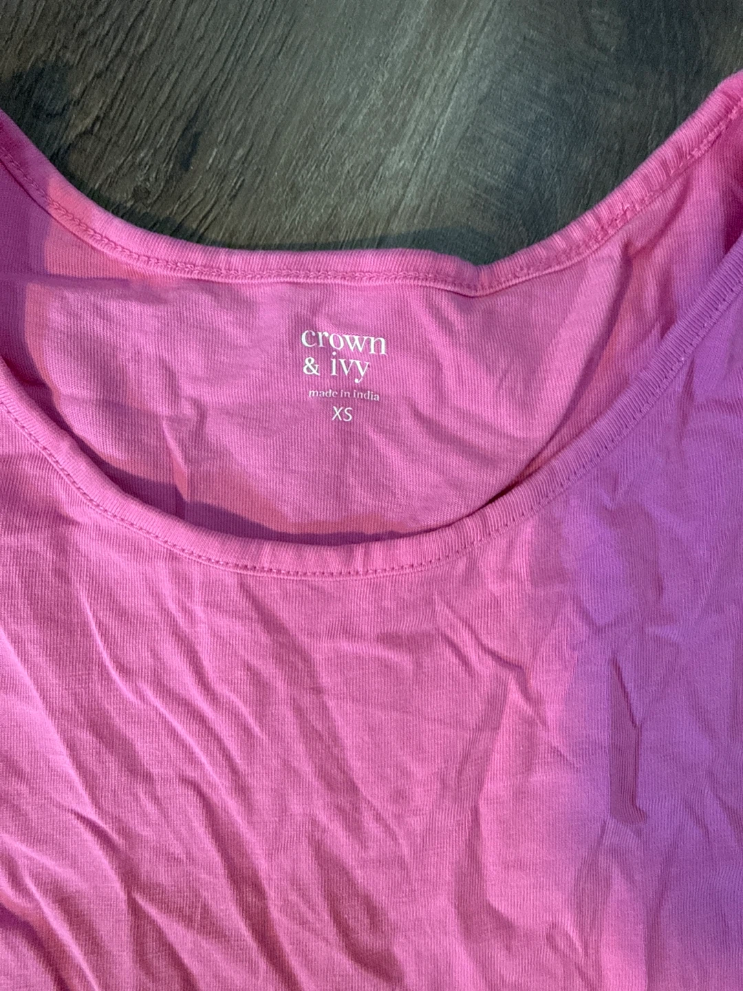 Crown & Ivy Pink Cotton Maxi Dress XS - photo 3