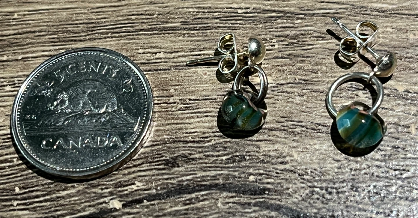 Glass Bead Drop Earrings - photo 2