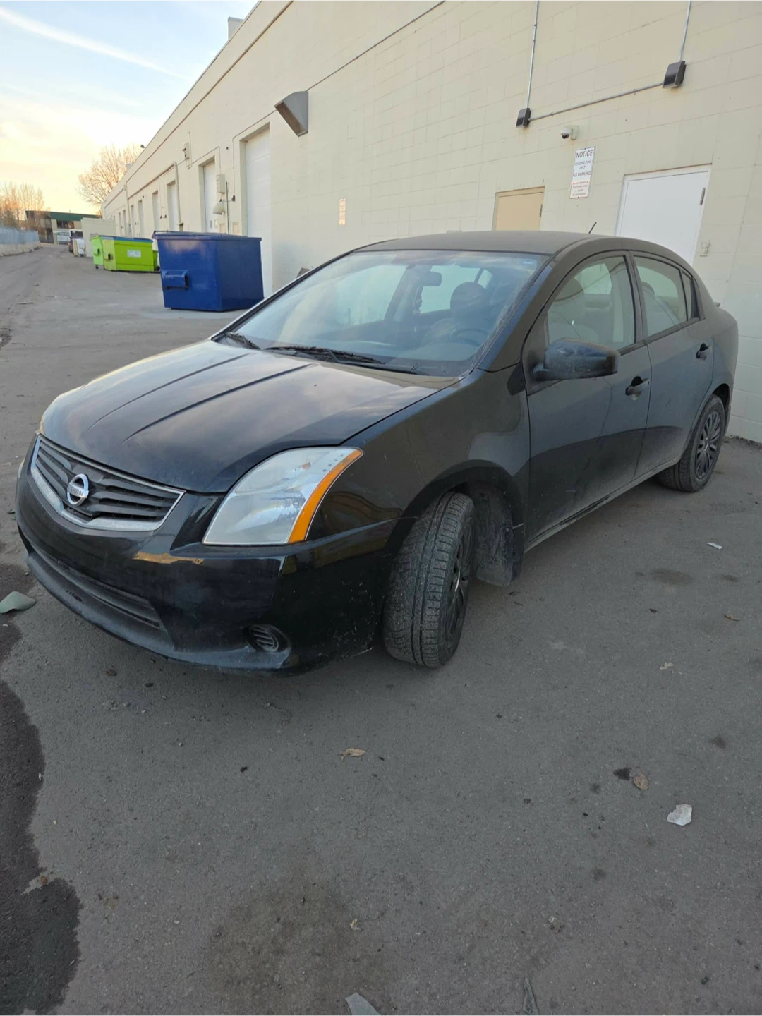 Black Nissan Sentra Sedan