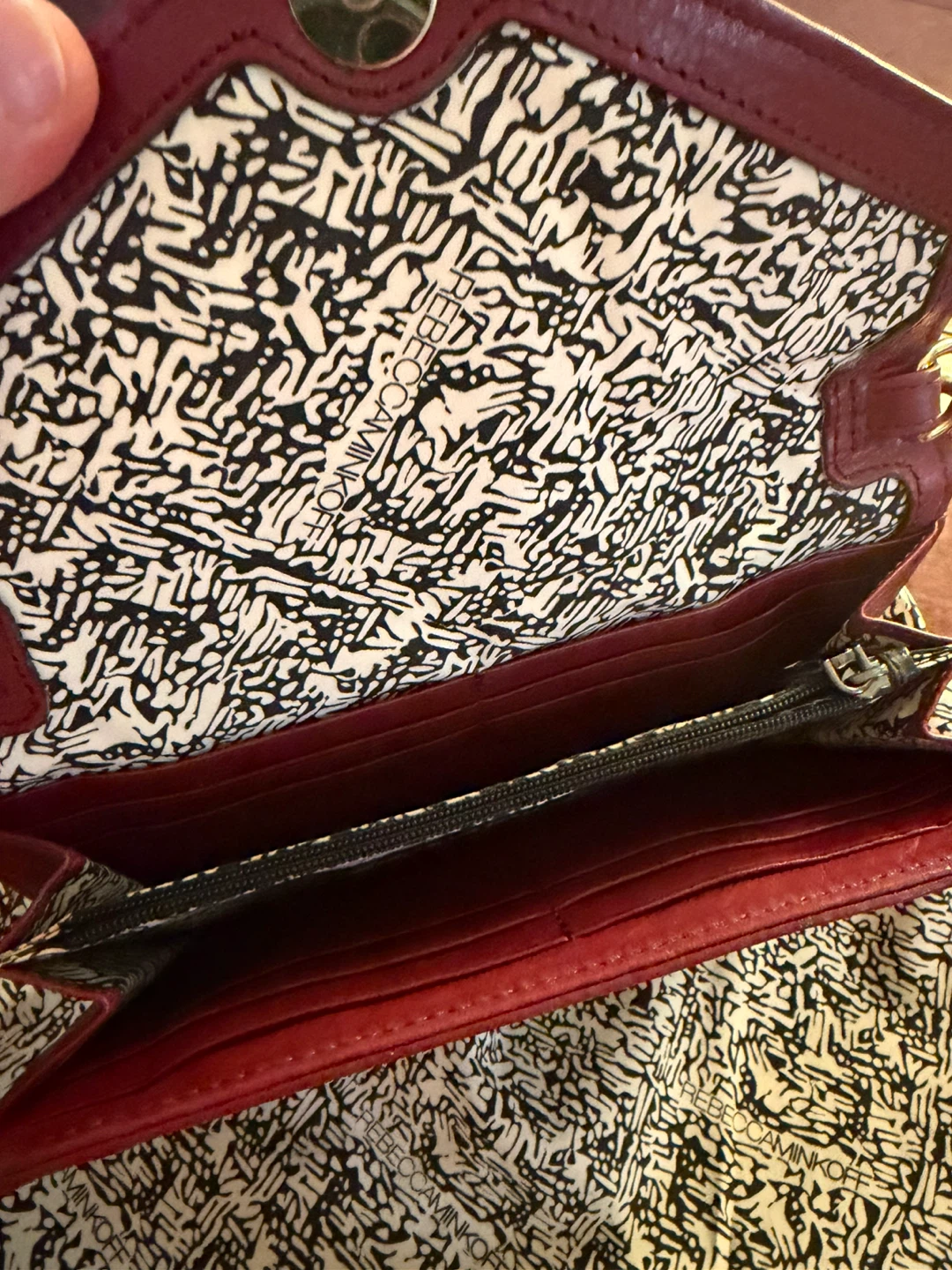 Rebecca Minkoff Red Studded Wallet with Chain - photo 3