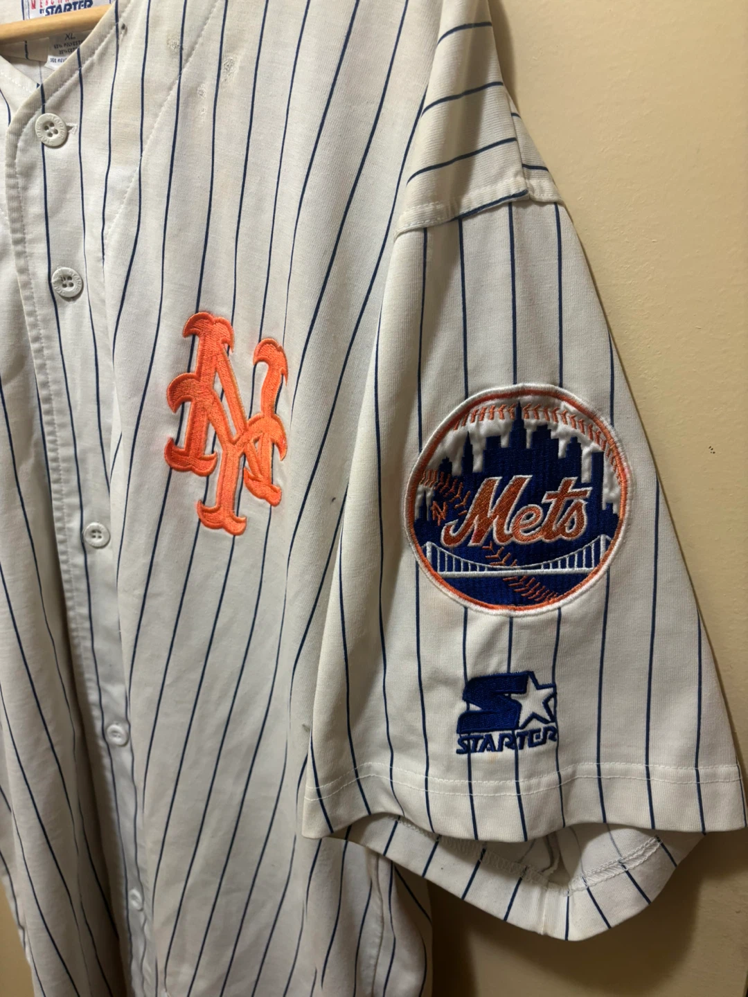 Starter New York Mets Baseball Jersey XL - photo 2
