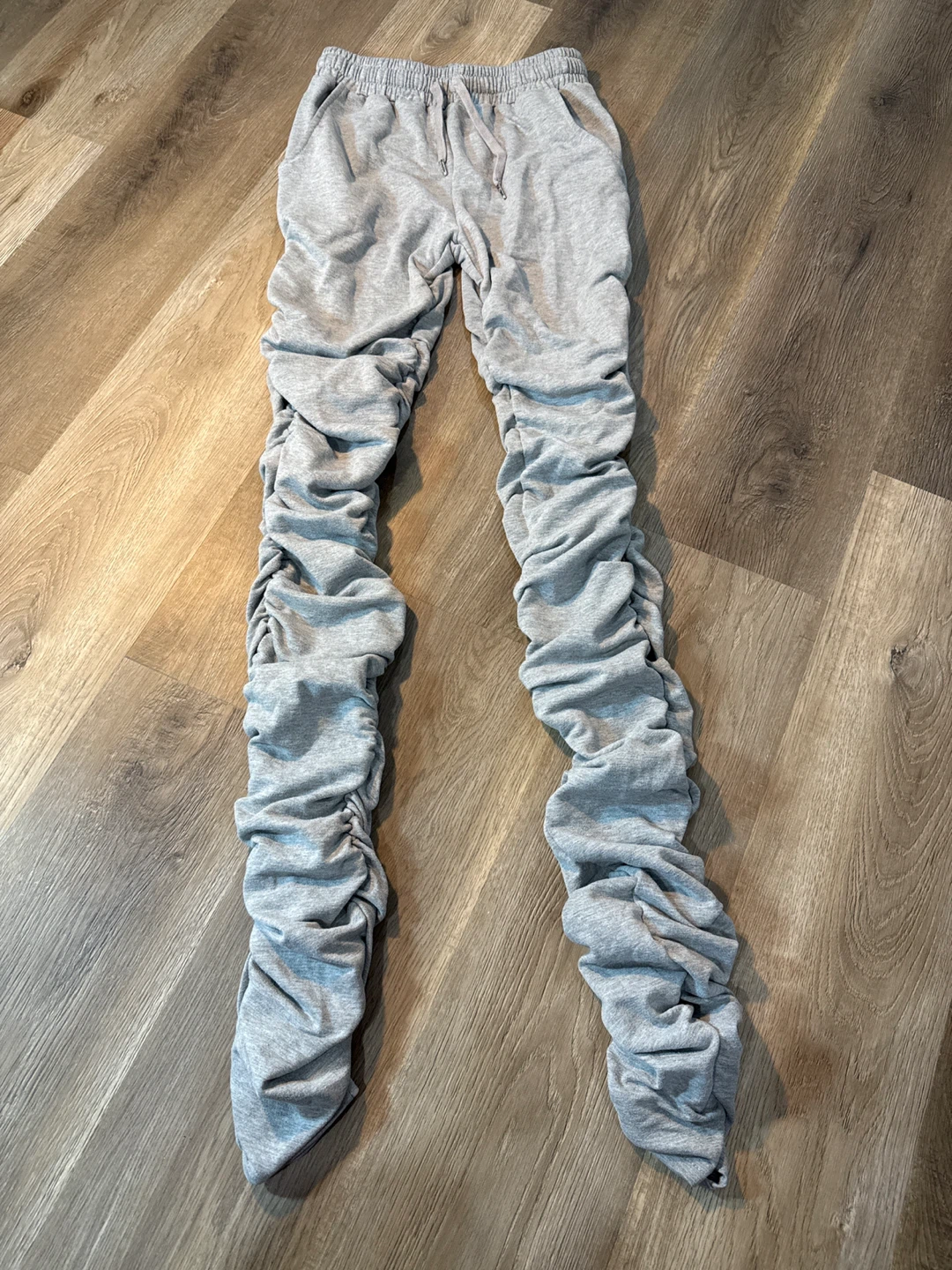 Fashion Nova Ruched Sweatpants - Grey - Size L