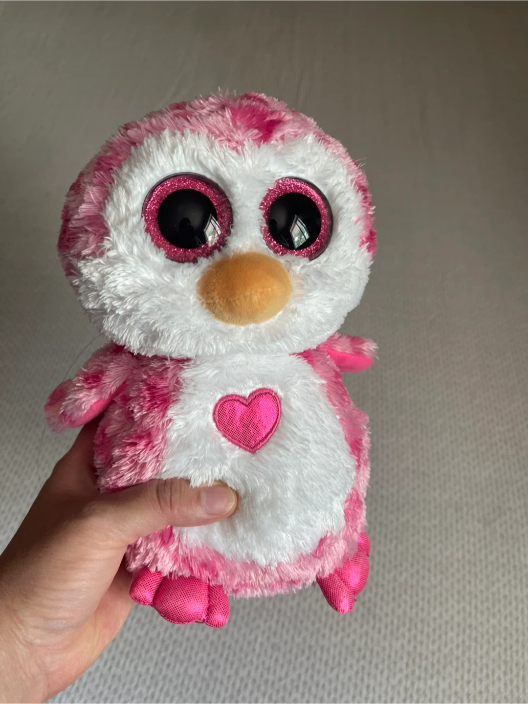 🏆 Beanie Boo's Pink Penguin Plush Toy