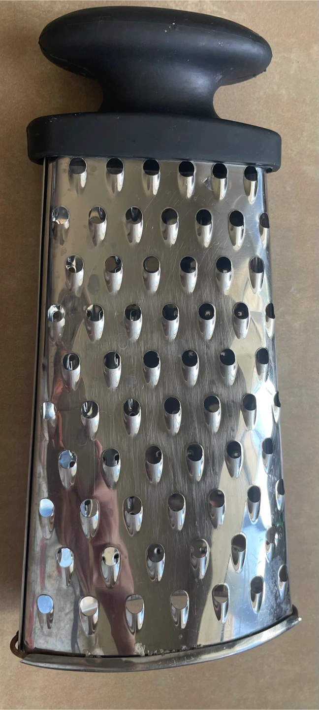 🏆 Stainless Steel Box Grater with Black Handle - photo 4