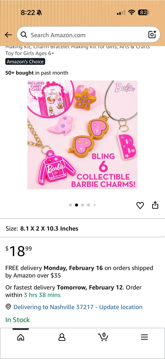 Barbie Sparkling Bling Jewelry Making Kit with Storage Case - photo 4