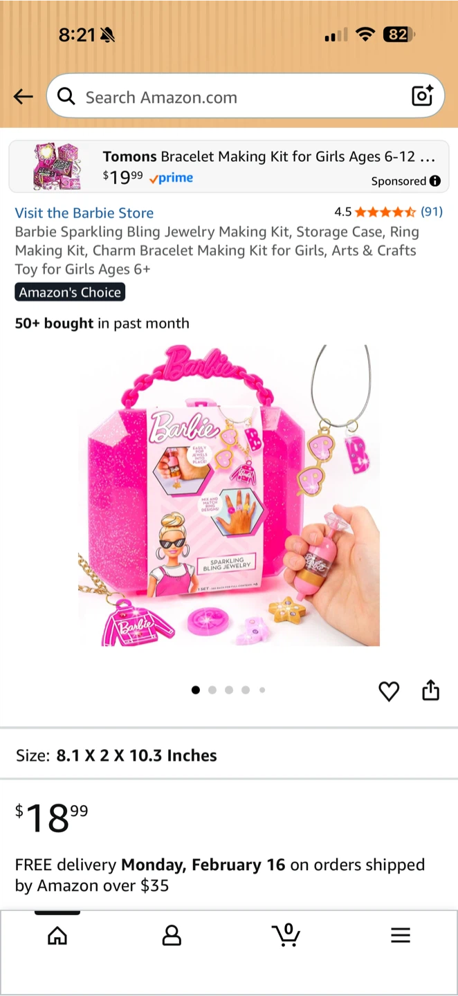 Barbie Sparkling Bling Jewelry Making Kit with Storage Case - photo 3