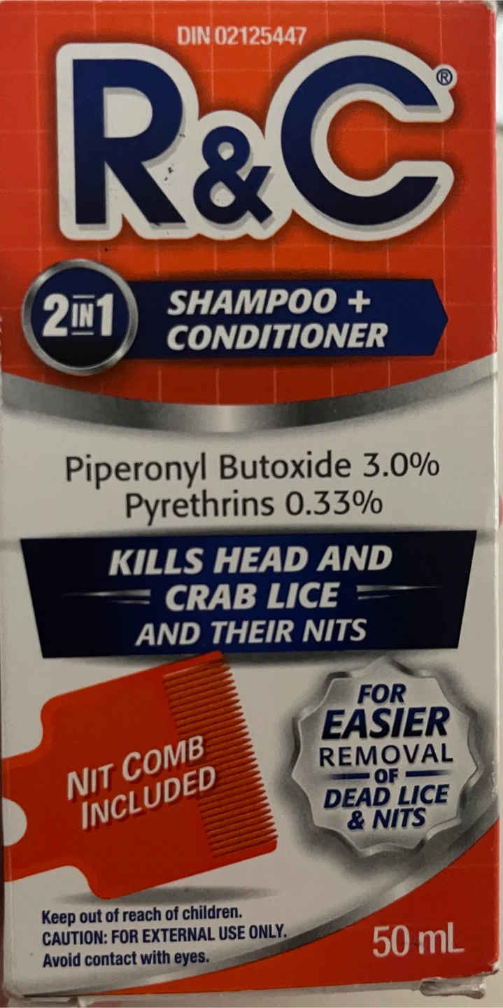 🏆 R&C 2-in-1 Shampoo + Conditioner for Head & Crab Lice - photo 3