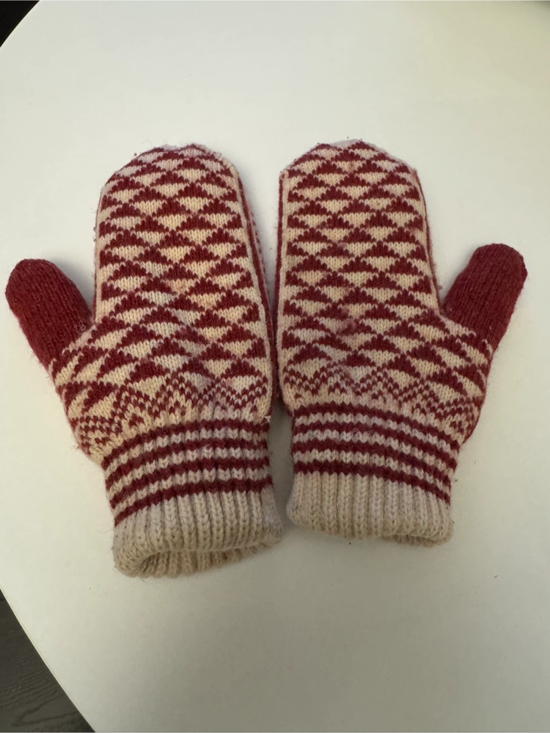 Cozy Knit Mittens with Fleece Lining