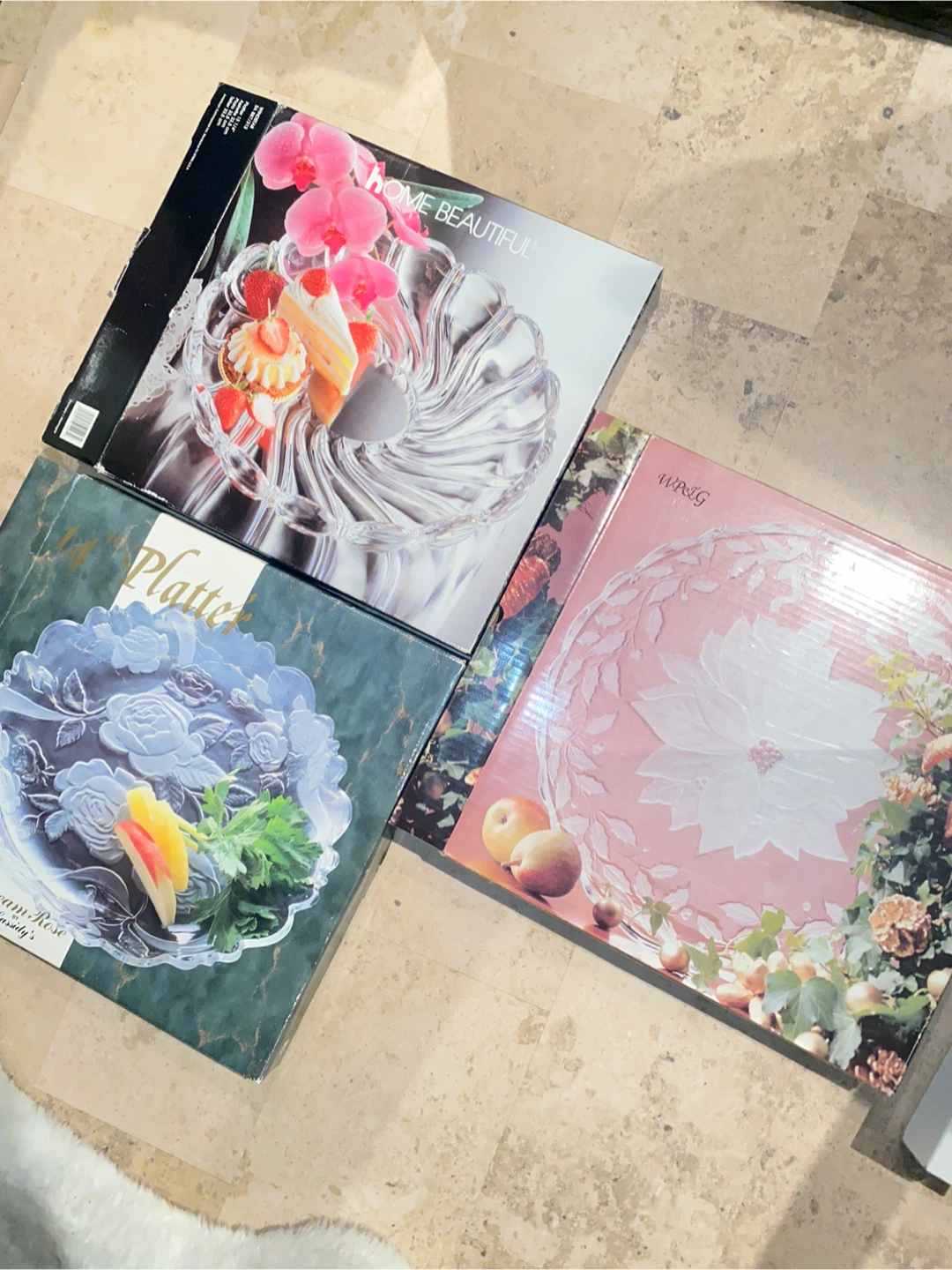Crystal Serving Trays