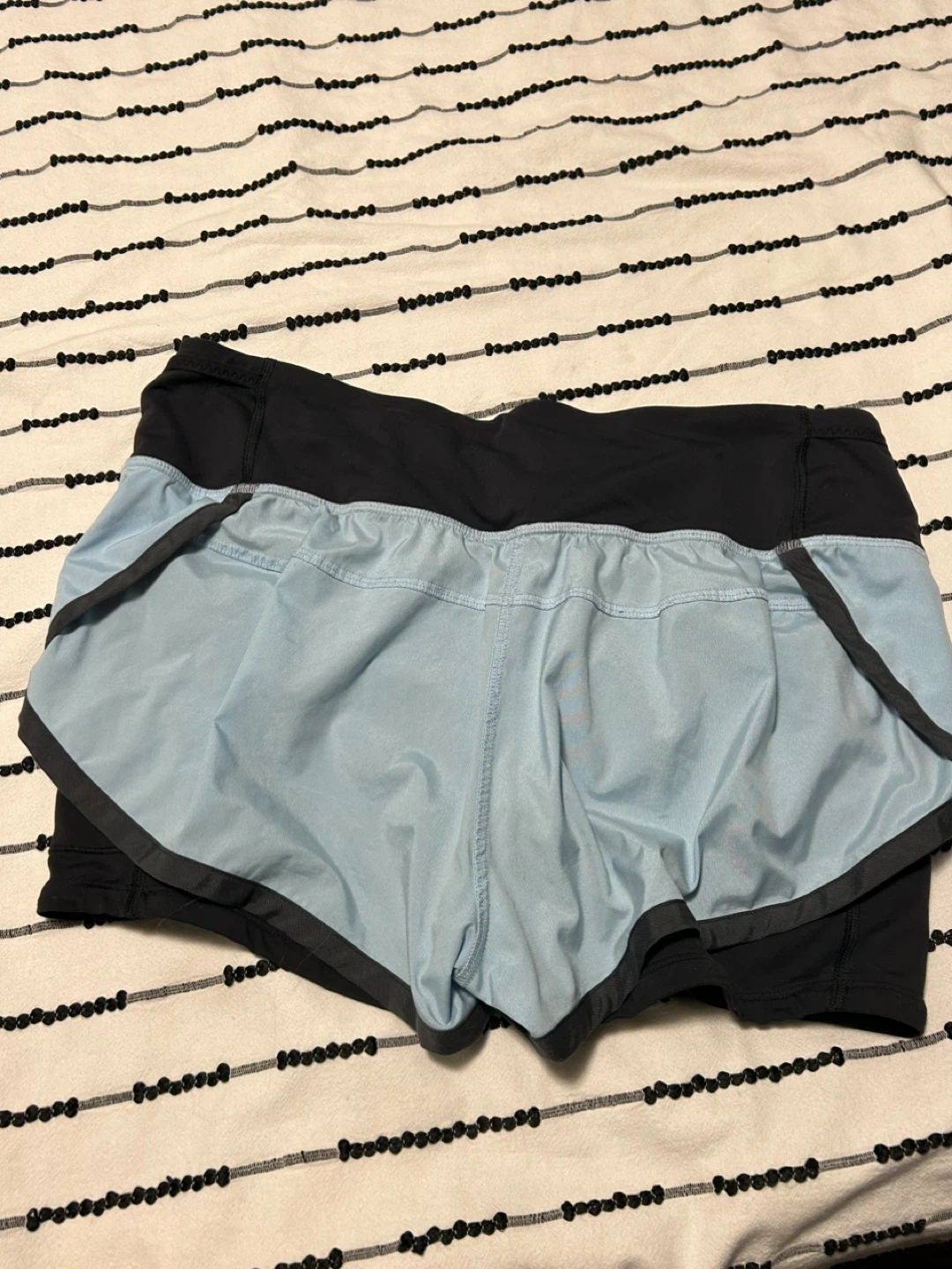 Lululemon Black and Light Blue Running Shorts - photo 2