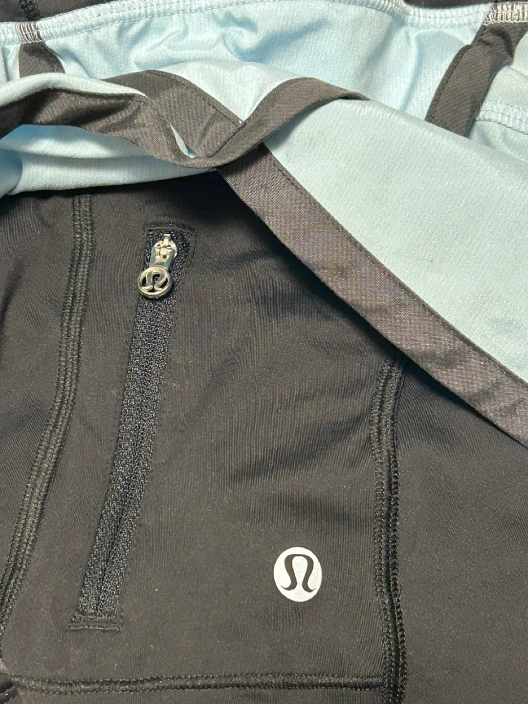 Lululemon Black and Light Blue Running Shorts - photo 4